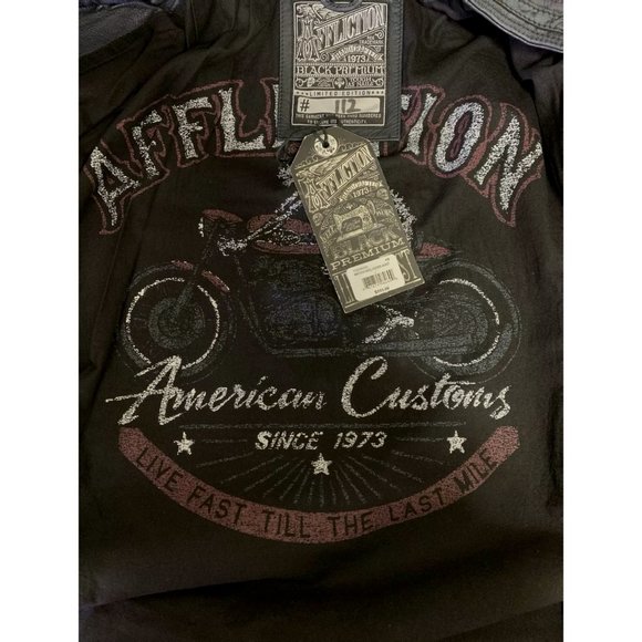 AFFLICTION Men's Jacket VELOCITY LEATHER JACKET - Picture 8 of 12